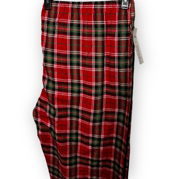 Beverly Rock Women's Red & Green Plaid Flannel Pajama Pants, Lounge Pants Sz 4X - Picture 3 of 9